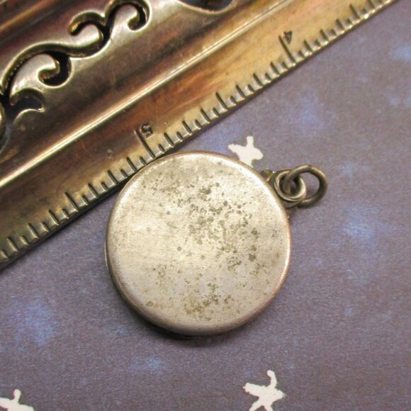 WWI French General Joseph Joffre Medal Locket ~ ANTIQUE Silver Slide Locket - Picture 5 of 13